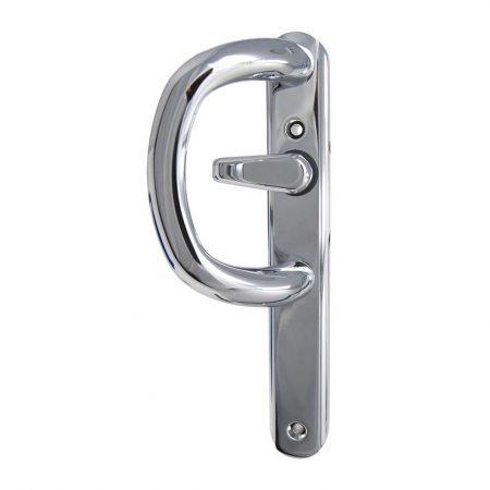 Q-line P-Handle for inline sliding patio doors in polished chrome finish