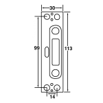 GU Series 30 MK2 Hook Bolt  Keep