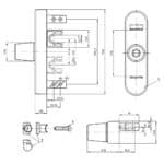 Schuco Fork Handle For Firefighter Axe / Key Firemans Key