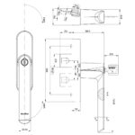 Schuco AvanTec / Simplysmart Forked Window Handle