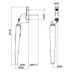 Winlock Stronghold Suregrip Espag Handle With Long Lever