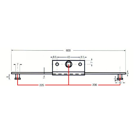 600mm Q-Line Slimline 13mm Espag