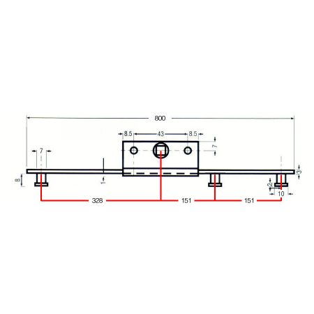 800mm Q-Line Slimline 13mm Espag