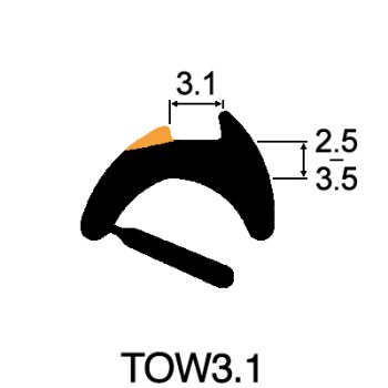 Tear-Off Wedge Gasket 3.1mm