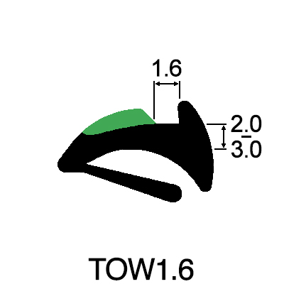 Tear-Off Wedge Gasket 1.6mm