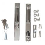 Q-Line Patio Door Hook Lock with Recessed Door Handles (HO3 Patio Lock Replacement)