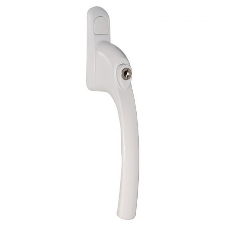 Q-Line Espag Locking Window Handle Inline White