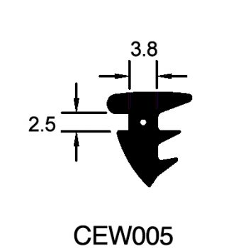 Wedge Gasket (2.5mm x 3.8mm)