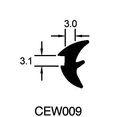 Wedge Gasket (3.1mm x 3mm)