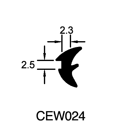 Wedge Gasket (2.5mm x 2.3mm)