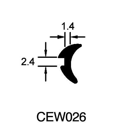 Wedge Gasket (2.4mm x 1.4mm)