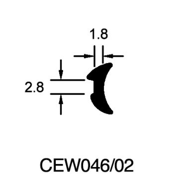 Wedge Gasket (2.8mm x 1.8mm)