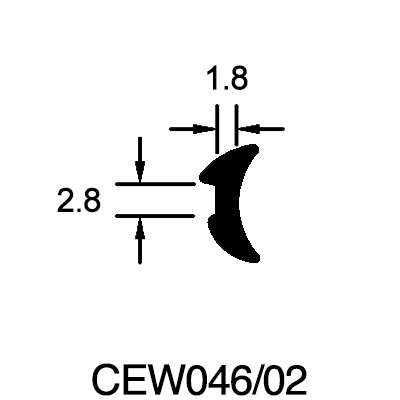 Wedge Gasket (2.8mm x 1.8mm)