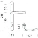 Roto Lev/Lev Handles 92mm PZ