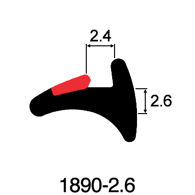 Wedge Gasket 2.6mm x 2.4mm