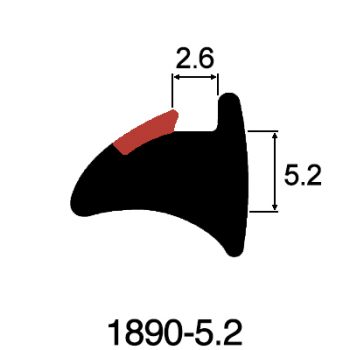 Wedge Gasket 5.2mm x 2.6mm