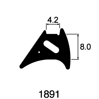 8.0mm x 4.2mm Wedge Gasket