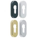 Mila ProLinea Euro Cylinder Escutcheon Cover Plate Set