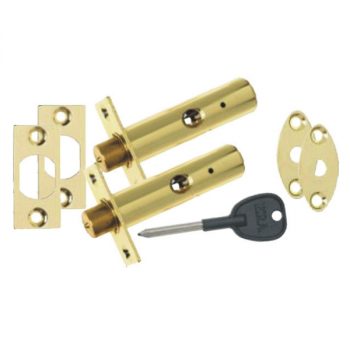 ERA 838-33 Brass Door Security Bolts (Pair)