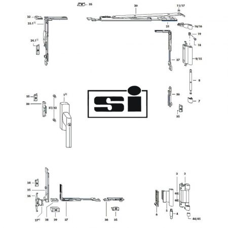 Siegenia LM4200 (Face-Fixed) Tilt & Turn System