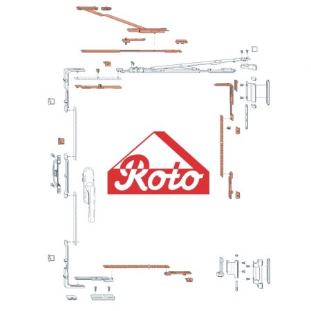 Roto Alu 500 (Face-Fixed) blow out diagram