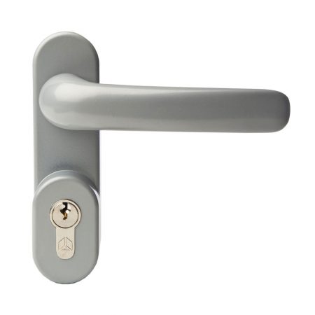 Strand outside access device - silver finish