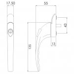Mila ProLinea Inline Espag Handle
