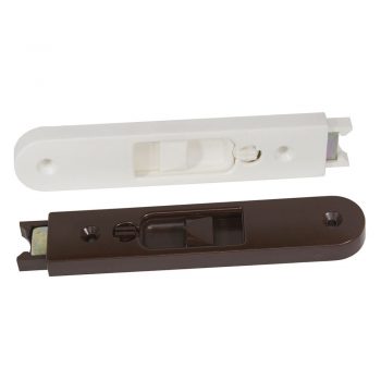 Top Sash Tilt Latches (Type A) shown in white and brown colours