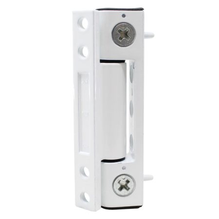 Top view Yale Neon adjustable butt hinge in white