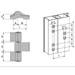 Fapim Loira+ 3-Leaf Hinge