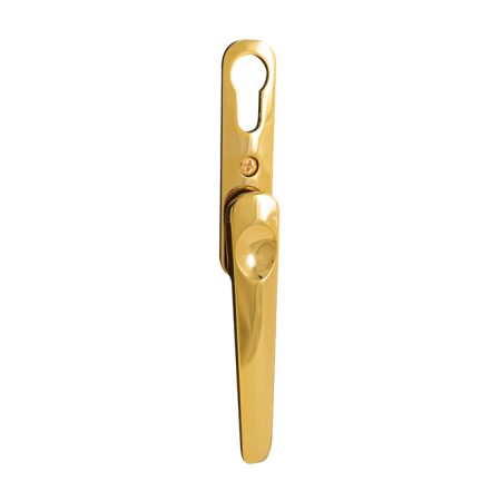 Debar Verso Handle With Escutcheon - Gold Finish
