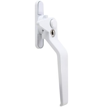Avocet (WMS) Cockspur & Casement Window Handle in white - right handed