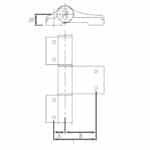 Dr.Hahn 'Turband 4' Three Piece Flag Hinge