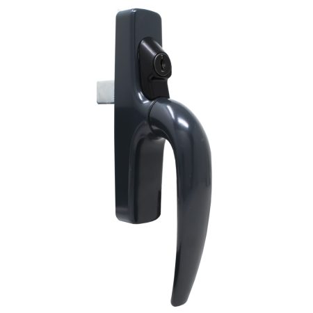 Savio key locking tilt & turn window handle in anthracite