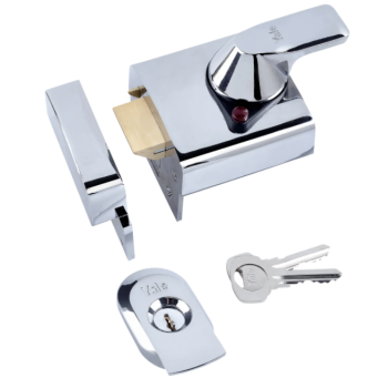 Yale BS3/4 BS Keyless Egress Nightlatch in chrome