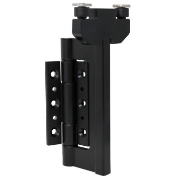 Smart System Top Hinge/Roller Assembly Black