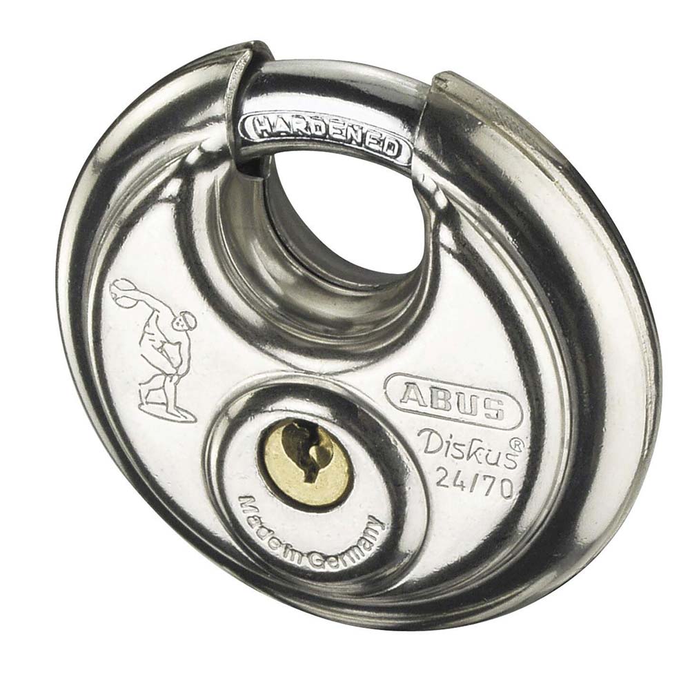 Abus Candado 24ib/70 Diskus 10 Mm One Size Silver