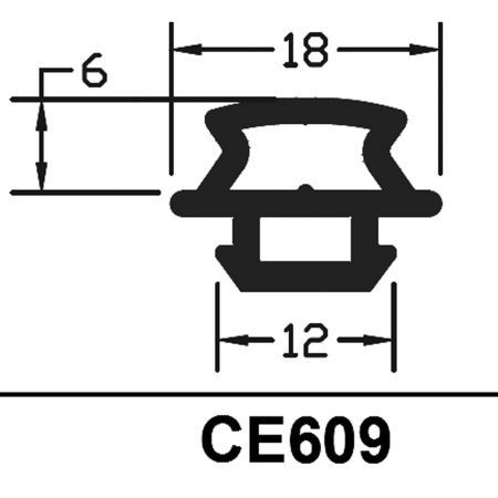 Bubble Gasket 12 x 6 x 18mm Alu-Tec