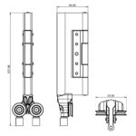 Debar HomeView Bifold Bottom Roller Hinge