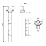 HomeView (Debar) Bifold Top Hinge & Guide