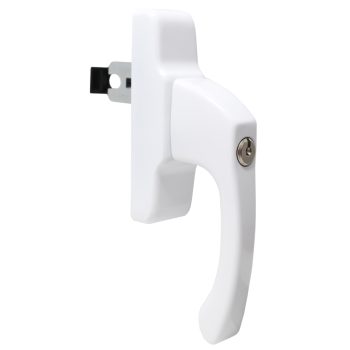 Hueck Geared Handle – Key Locking White