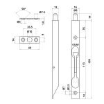 Otlav Finger Flush Bolt