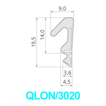 Q-Lon Weatherstripping Door Kit with Aluminum Carrier White KC600W-84