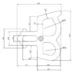 Corded Low Sight Line 'E' Gasket