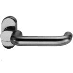 Schuco Door Handle (Oval Backplate) Cranked Curved Design With Return