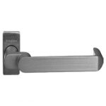 Schuco Door Handle (Rectangle Backplate) Cranked Flat Lever Return