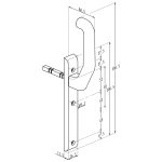Sobinco 824L Penta-Lock Blank Door Handle