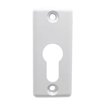 FSD Euro Escutcheon Plate in White