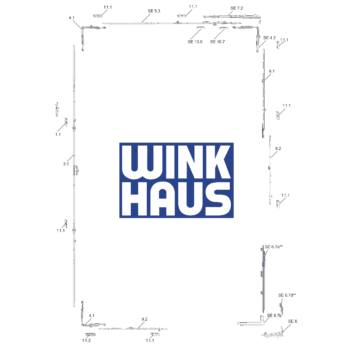 Winkhaus activPilot Select Concealed technical drawing