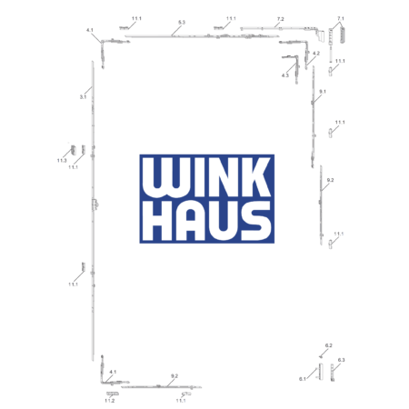 Winkhaus activPilot Concept Face Fixed technical drawing